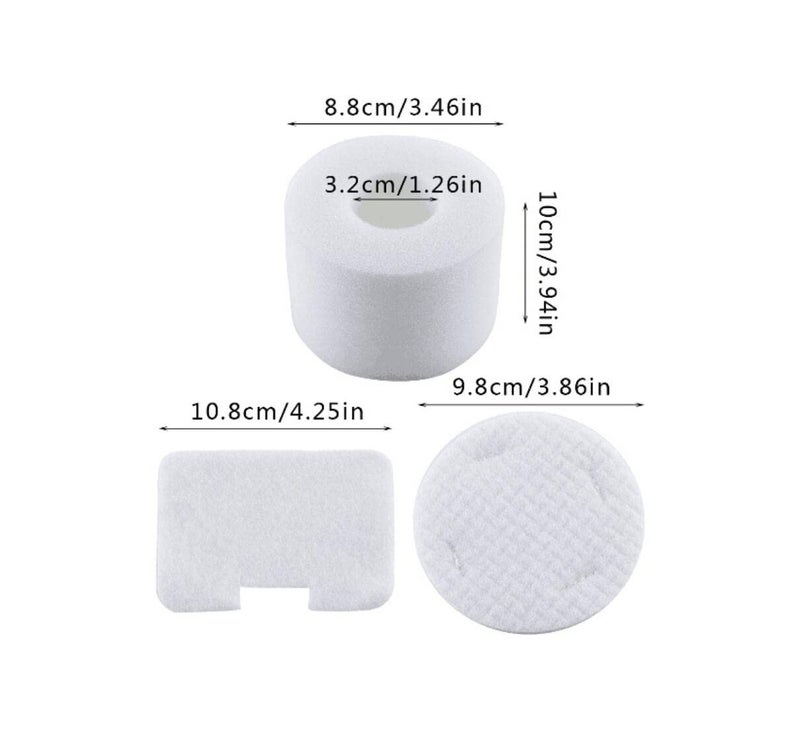 ConPus Foam & Felt Filter Kit - Compatible with Shark NV42, UV402, UV410, NV36, NV36A, NV42, NV44, NV46, NV46C for Shark Deluxe Upright Vacuum Cleaner. Replaces Part #XFF36 - Image 2